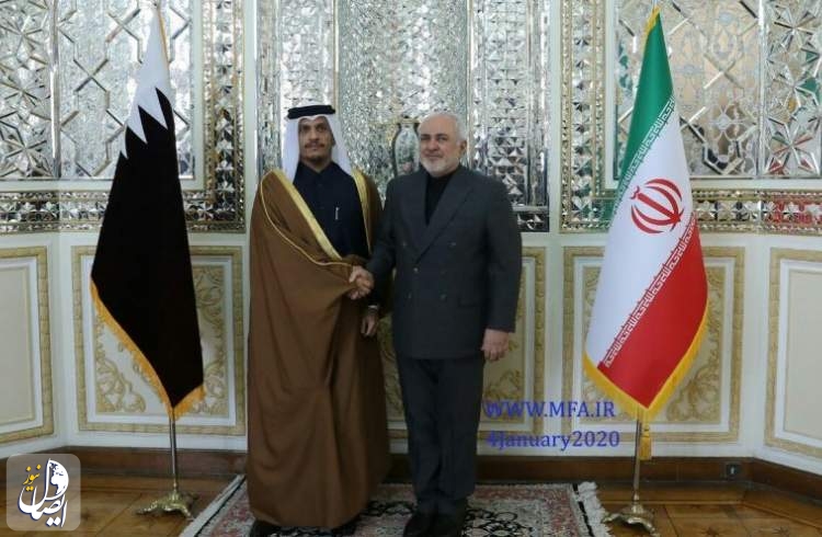 وزیر امور خارجه قطر برای عرض تسلیت به ایران آمد