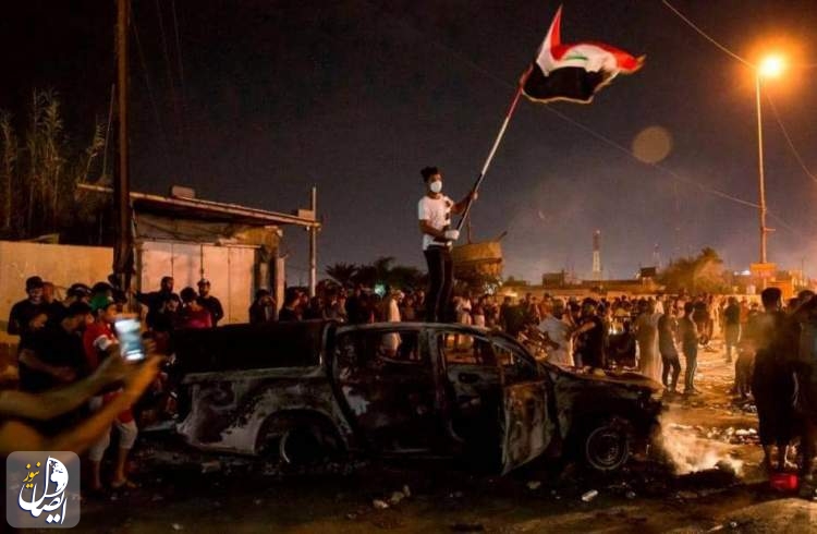 درگیری های نجف اشرف میان معترضان و نیروهای مقتدی صدر