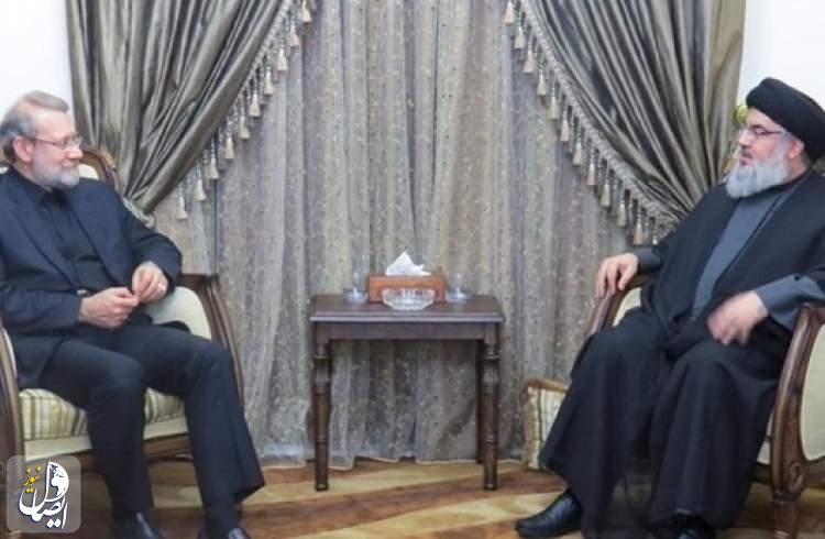 علی لاریجانی با «سید حسن‌نصرالله» دیدار کرد