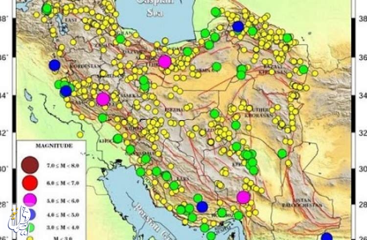 ثبت ۹۶۰ زمین‌لرزه توسط مرکز لرزه‌نگاری دانشگاه تهران در اردیبهشت امسال