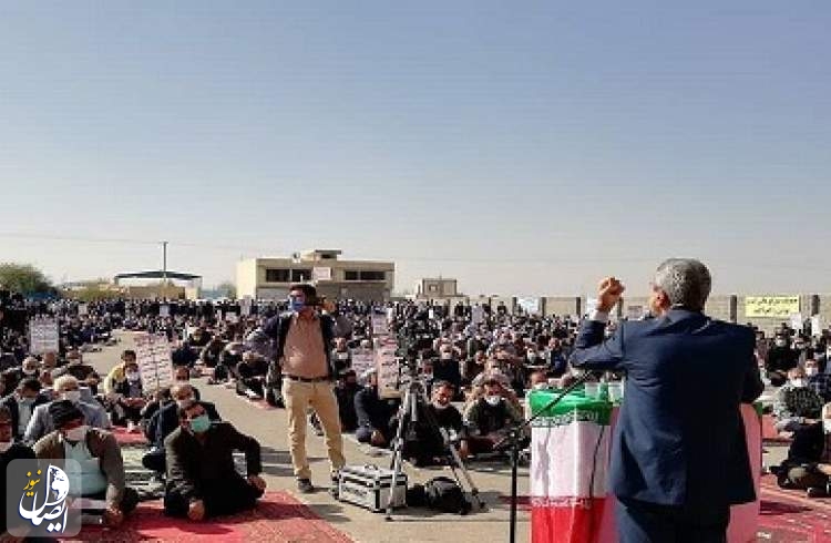 جمعی از کشاورزان شرق اصفهان خواهان تحقق مطالبات خود شدند