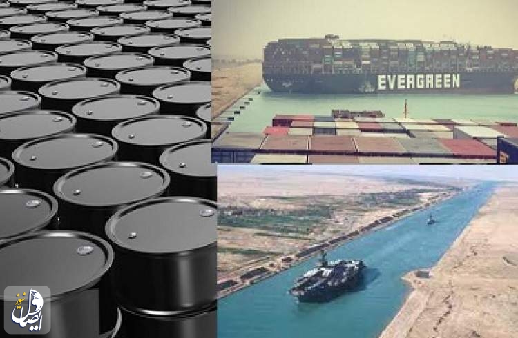 نوسانات شدید قیمت نفت با بسته شدن کانال سوئز