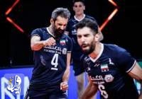 والیبال ایران با چهارمین برد به رده ششم جدول صعود کرد