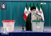 قائد الثورة الإسلامية يدلي بصوته في الانتخابات الرئاسية الايرانية