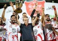 جشن قهرمانی پرسپولیس در سوپرجام با گل عیسی آل کثیر