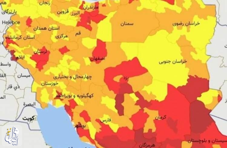 تهران و ۹۱ شهرستان دیگر در وضعیت قرمز کرونا