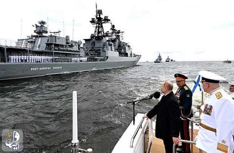 حضور مقتدرانه ناوهای ایرانی در بزرگترین رژه نیروی دریایی روسیه