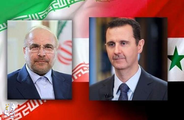 دیدار قالیباف با بشار اسد در دمشق