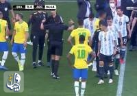 تعلیق بازی جنجالی برزیل-آرژانتین با ورود پلیس فدرال به زمین فوتبال!