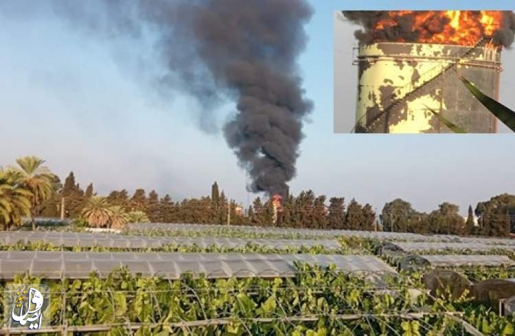 وقوع آتش‌سوزی بزرگ در نزدیکی تأسیسات نفتی در جنوب لبنان