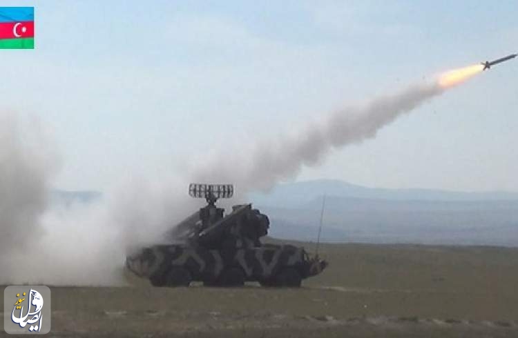 برگزاری رزمایش پدافند هوایی ارتش جمهوری آذربایجان