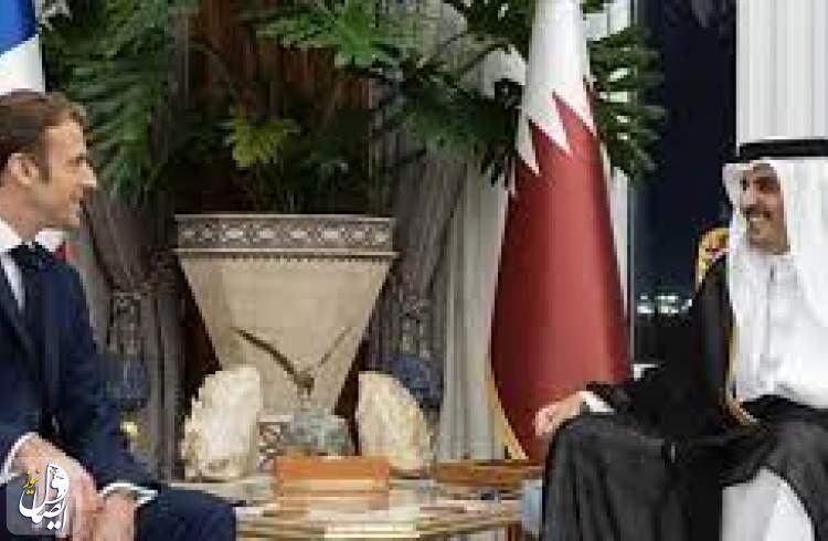 بررسی مسائل منطقه‌ای در دیدار ماکرون و امیر قطر