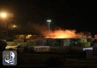عدوان إسرائيلي يستهدف ساحة الحاويات في ميناء اللاذقية التجاري
