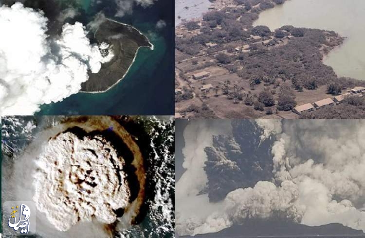 آسیب انفجارات عظیم آتشفشان تونگا به محیط زیست