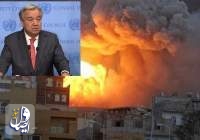 نگرانی دبیر کل سازمان ملل از حملات هوایی علیه یمن