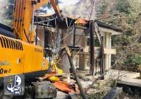 تخریب ساخت و سازهای غیر مجاز متعلق به ناجا، بنیاد شهید، وزارت راه و وزارت کشور