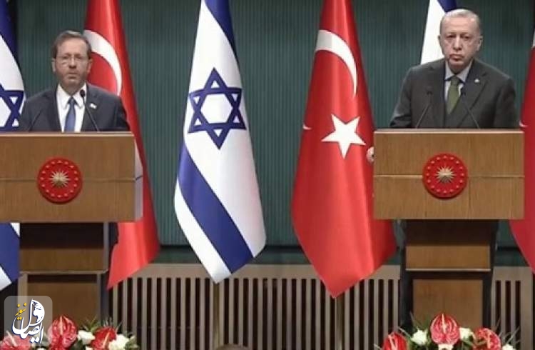 رئیس‌ رژیم صهیونیستی برای دیدار اردوغان وارد ترکیه شد