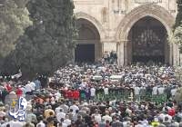 اقامه نماز 80 هزار فلسطینی در اولین جمعه ماه مبارک رمضان در مسجد الاقصی