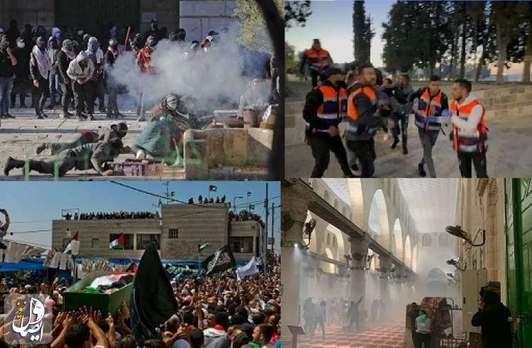 إصابة عشرات الفلسطينيين.. الاحتلال اقتحمت باحات الاقصى