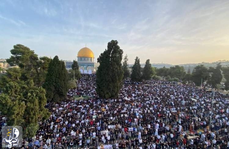 اقامه ۲۰۰ هزار نفری نماز عید فطر در مسجد الاقصی