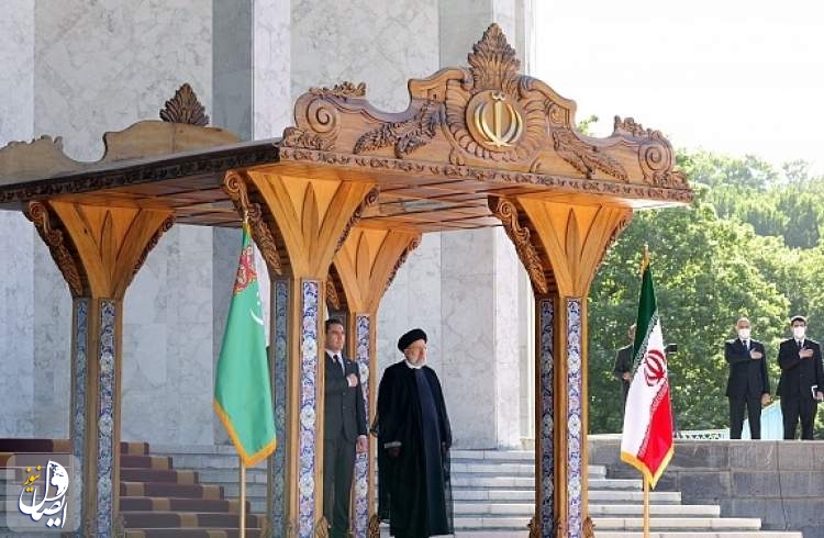استقبال رسمی رئیس جمهور از همتای ترکمنستانی خود