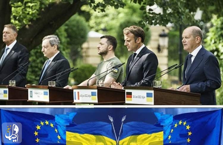 ماكرون: فرنسا وألمانيا وإيطاليا ورومانيا تدعم ترشيح أوكرانيا لعضوية الاتحاد الأوروبي