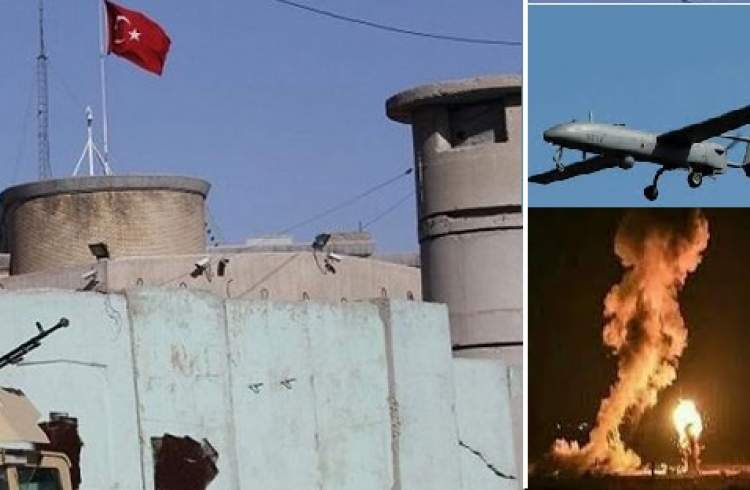 استهداف مبنى القنصلية التركية وقاعدة "زليكان" العسكرية شمالي العراق