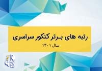 اسامی نفرات برتر آزمون سراسری سال 1401 منتشر شد