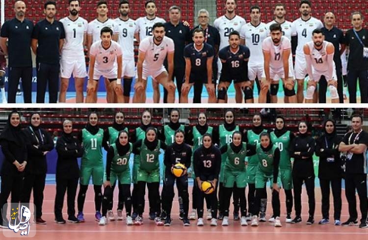 درخشش والیبال ایران؛ قهرمانی مردان و نایب قهرمانی زنان والیبالیست