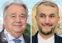 Guterres talks with Amirabdollahian, hopes for an agreement in Vienna talks