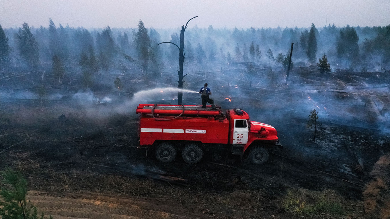 forests fires in Moscow