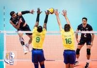 شکست والیبال ایران در برابر برزیل و سقوط در رنکینگ جهانی