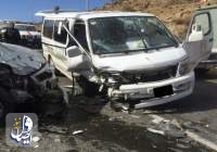 در حادثه واژگونی ون زائران ایرانی در عراق، چهار نفر جان باختند