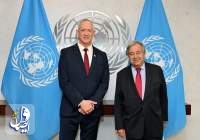 طرح ادعاهای واهی وزیر جنگ رژیم صهیونیستی در دیدار با دبیرکل سازمان ملل