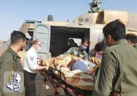 استقرار بالگردهای ارتش برای امداد هوایی به بیماران در مرز مهران