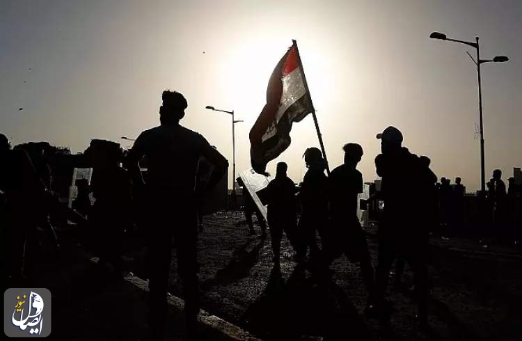 درگیری معترضان عراقی با پلیس ضدشورش عراق