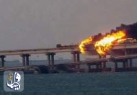 عملیات انفجاری بزرگ روی پل استراتژیک کریمه به روسیه