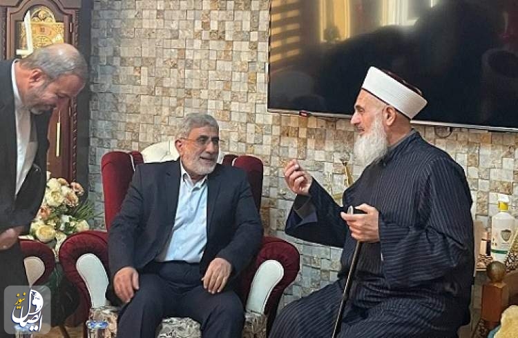مفتي جمهورية العراق يستقبل قائد فيلق القدس إسماعيل قاآني
