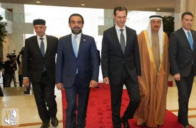 دیدار اسد با هیئت اتحادیه بین المجالس عرب