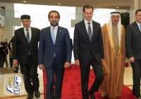 دیدار اسد با هیئت اتحادیه بین المجالس عرب