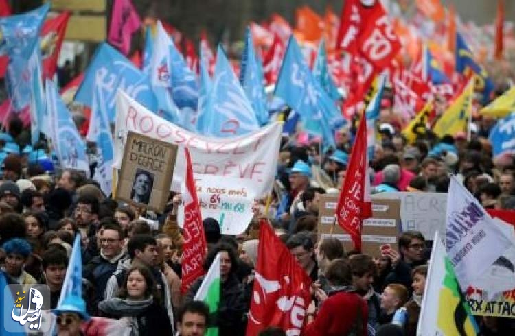 اعتراضات میلیونی معترضان فرانسوی علیه اصلاحات بازنشستگی