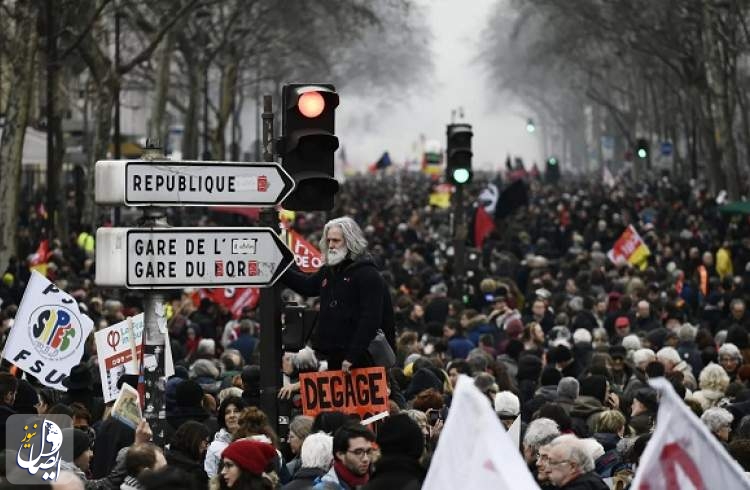 درگیری پلیس با معترضان در پاریس
