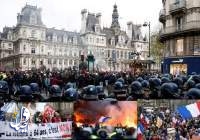 احتجاجات في فرنسا بعد إقرار المجلس الدستوري نظام التقاعد والنقابات تدعو إلى "طوفان" شعبي لرفضه