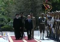 الرئيس الايراني يستقبل نظيره العراقي رسميا