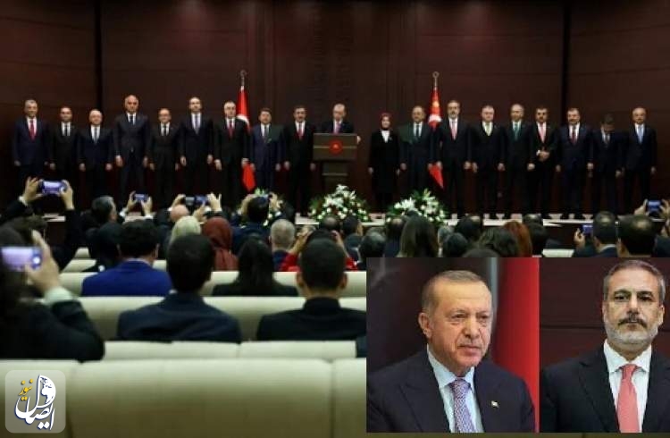 حقيبة الخارجية لرئيس المخابرات.. أردوغان يعلن تشكيلة حكومته الجديدة