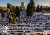 اقامه نماز ۱۰۰ هزار نفری عید قربان در مسجد الاقصی