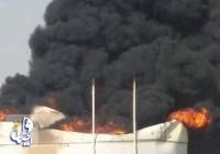 آتش سوزی مهیب در منطقه پالایشگاه نفت بندرعباس