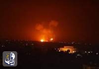 مقابله پدافندی سوریه با حمله هوایی رژیم صهیونیستی به حومه دمشق