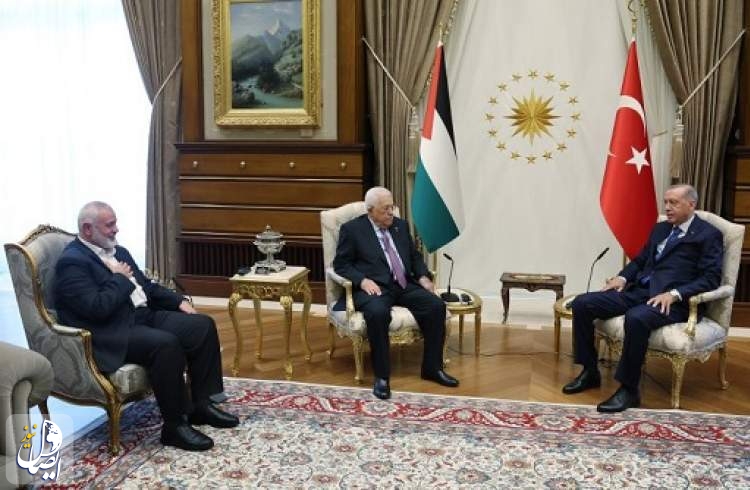 نشست مهم سه جانبه هنیه و محمود عباس با اردوغان پشت درهای بسته در آنکارا