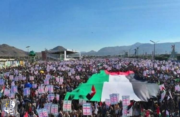 راهپیمایی گسترده یمنی‌ها در حمایت از غزه
